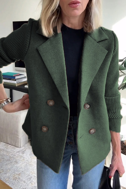 Harper | Relaxed Open-Front Blazer for Women in Green