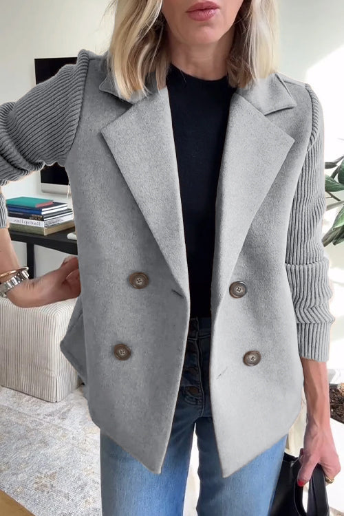 Harper | Relaxed Open-Front Blazer for Women in Gray