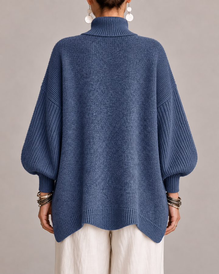 Ada | Draped High-Neck Sweater for Women