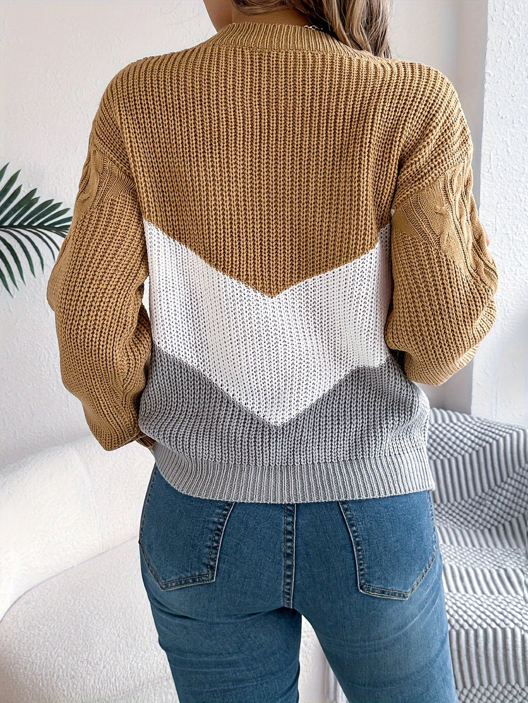 The Mila Color-Block Sweater