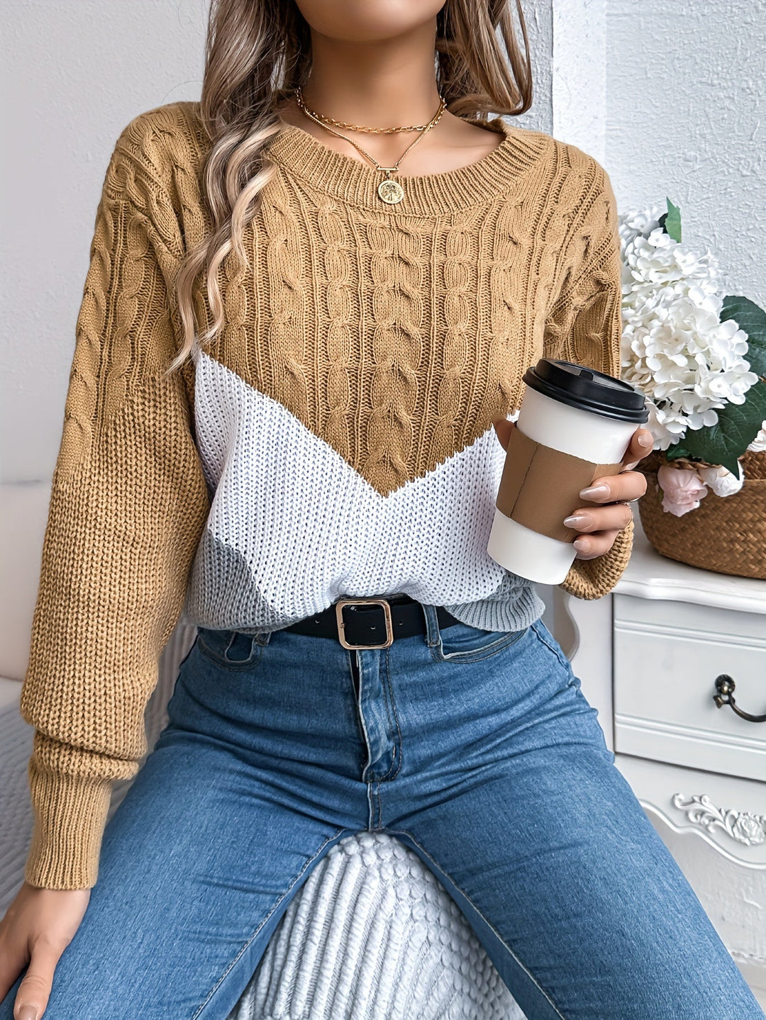 The Mila Color-Block Sweater