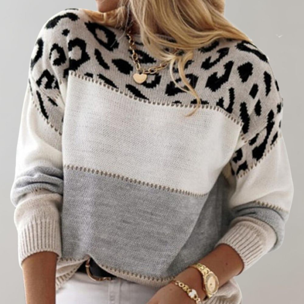Greer | Leopard Print Sweater for Women