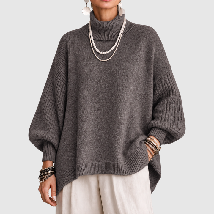 Ada | Draped High-Neck Sweater for Women