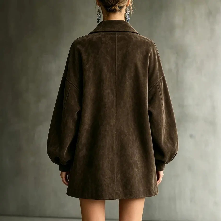 Iris | Mid-Length Lapel Jacket for Women