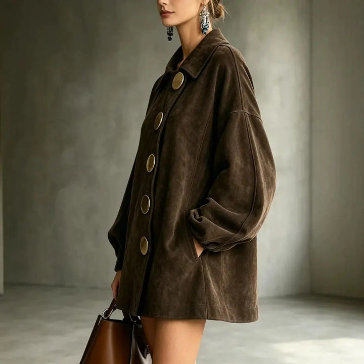 Iris | Mid-Length Lapel Jacket for Women