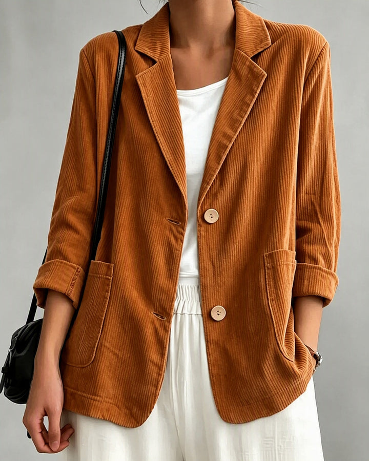 Sloane | Single-Breasted Blazer for Women in Caramel