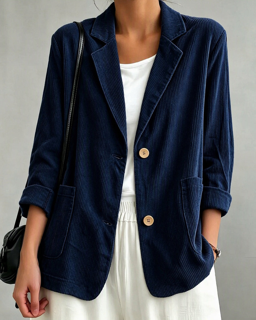 Sloane | Single-Breasted Blazer for Women in Navy Blue