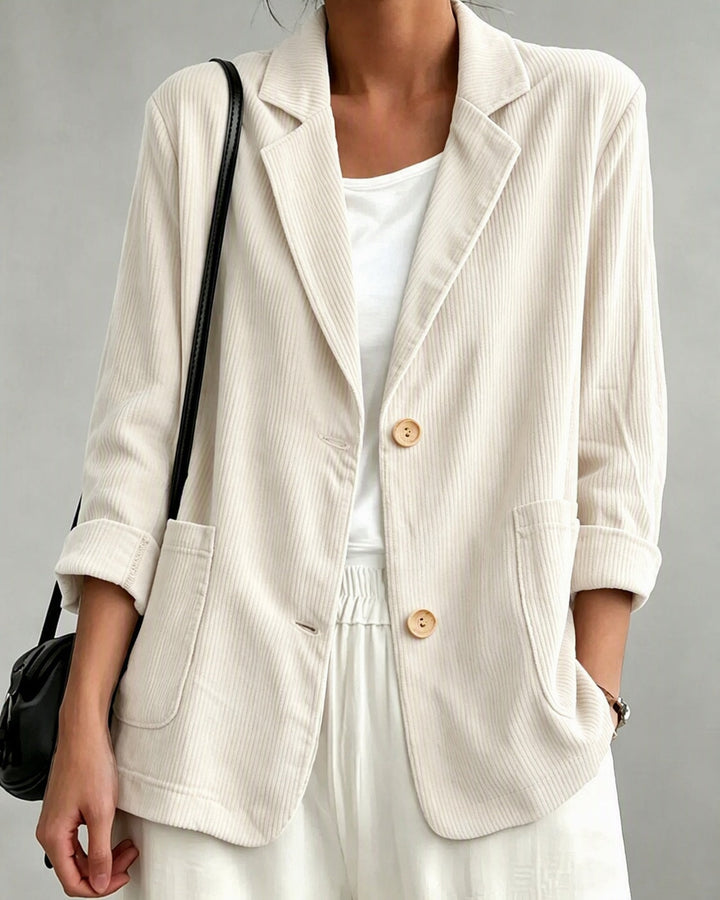 Sloane | Single-Breasted Blazer for Women in Ivory