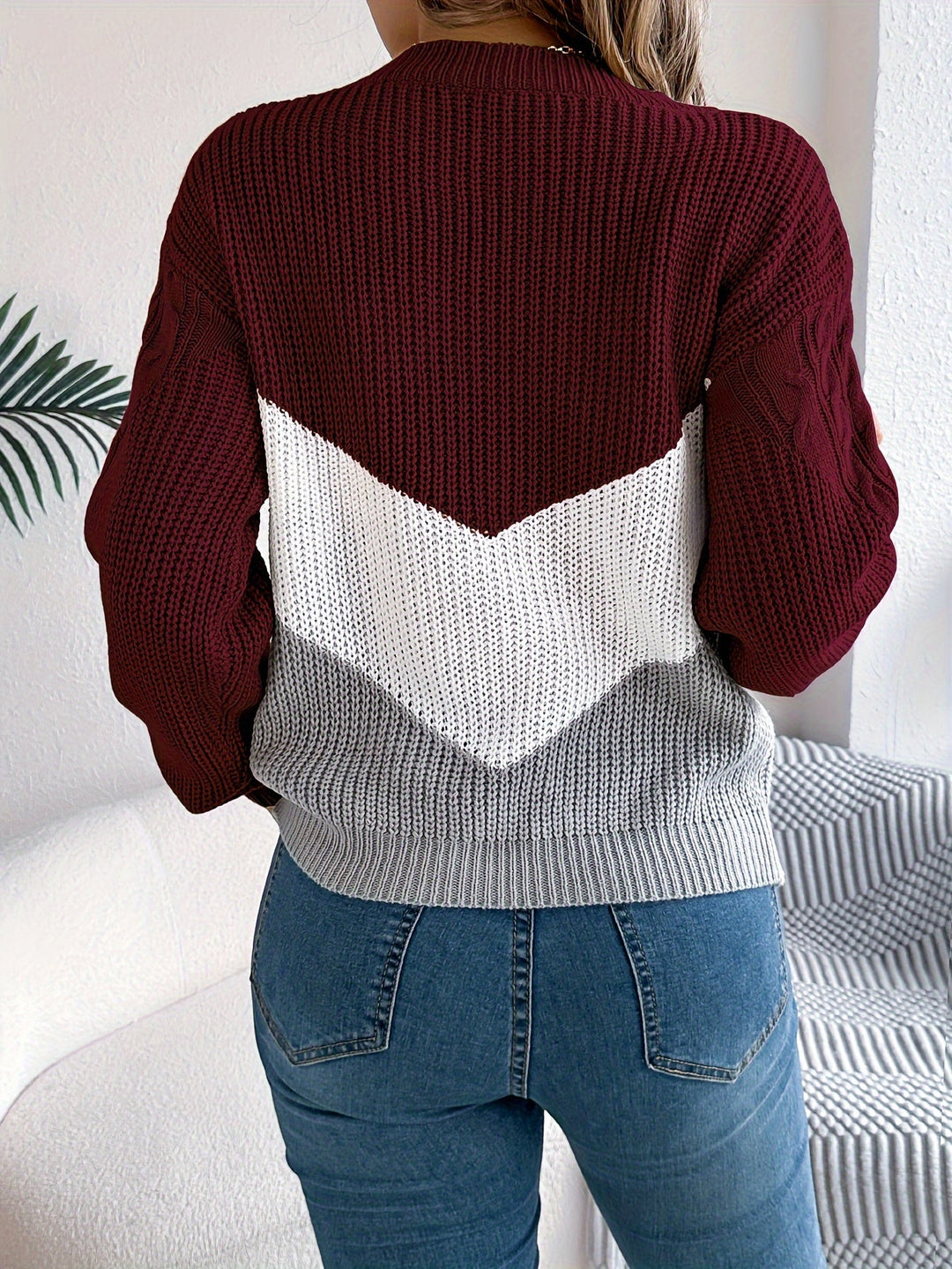 The Mila Color-Block Sweater