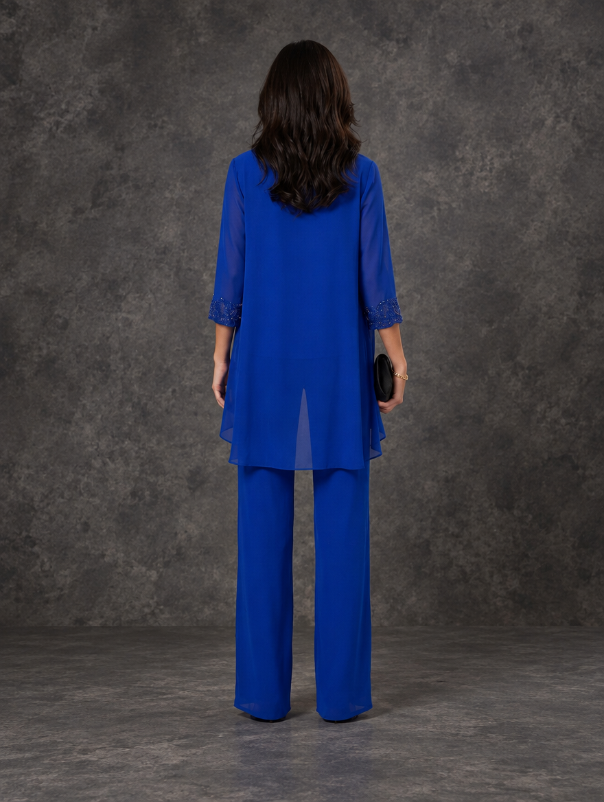 Celeste | Embellished Three-Piece Pants Set for Women