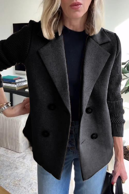 Harper | Relaxed Open-Front Blazer for Women in Black