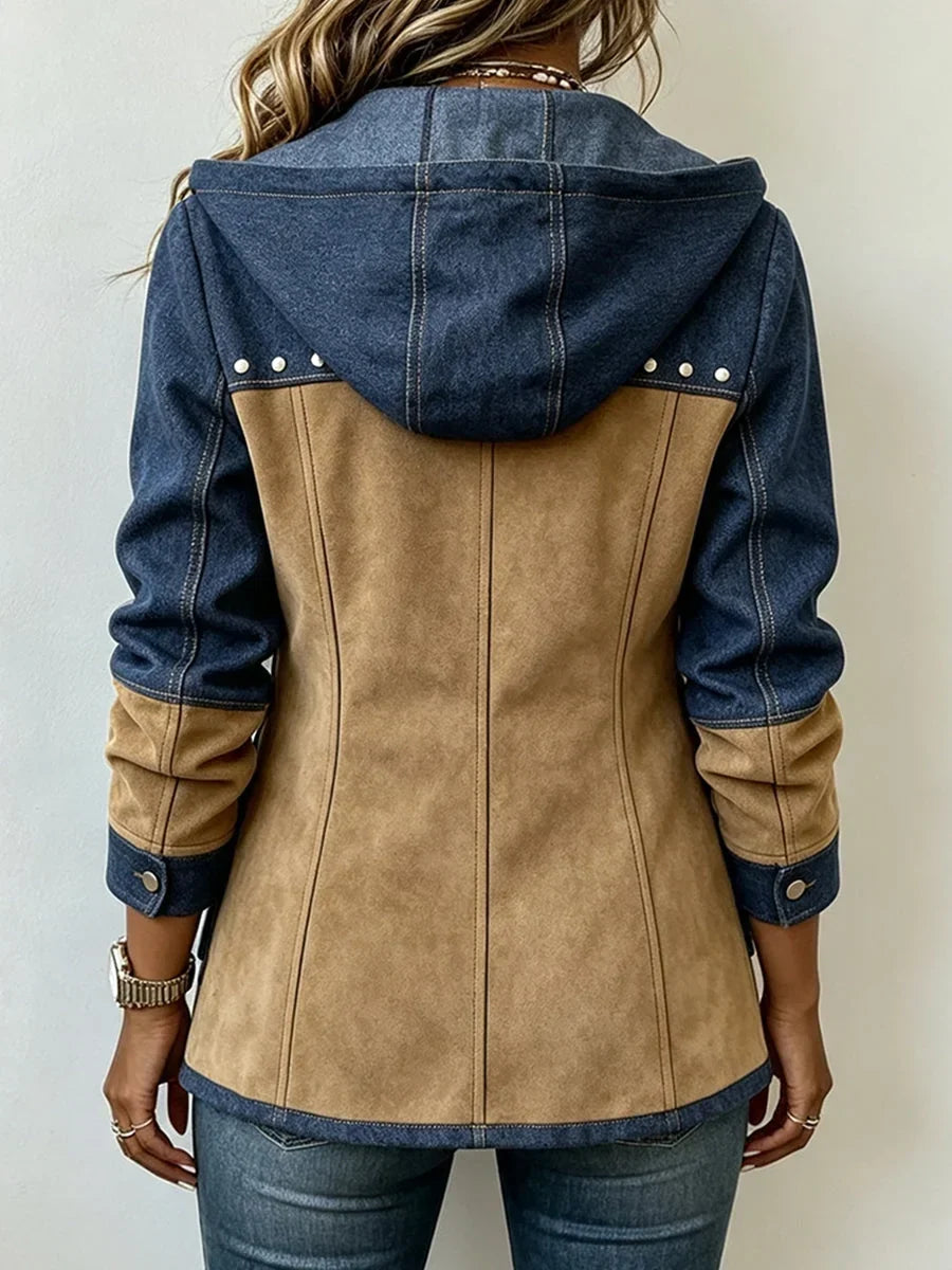 Bea | Two-Tone Hooded Jacket for Women