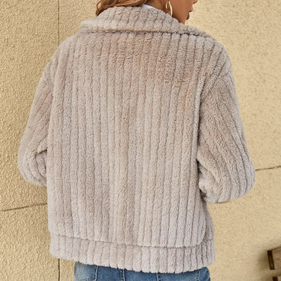 Willa | Plush Quilted Zip-Up Jacket for Women